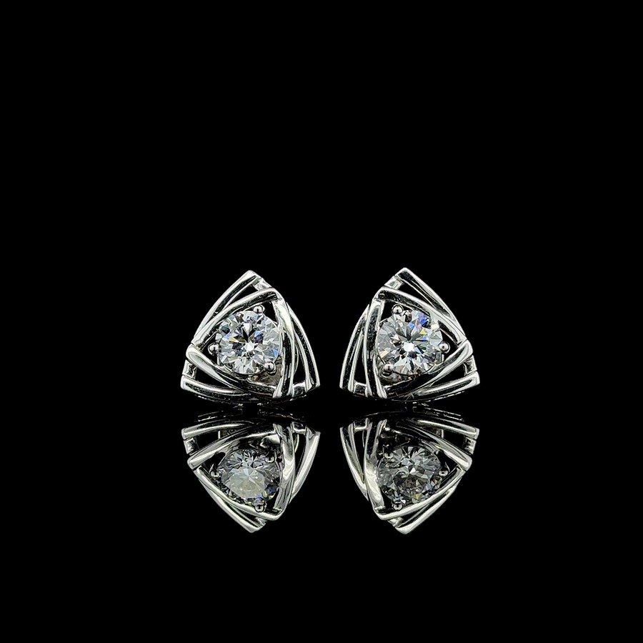Trillion Frame Studs — lab-grown diamond